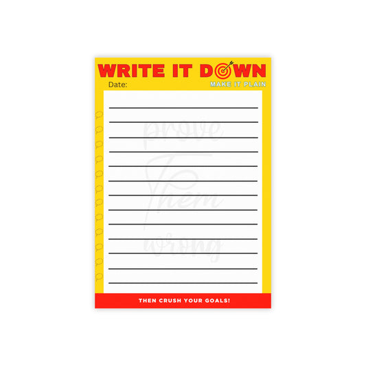 "Write It Down" Post-it® TO-DO List Pad